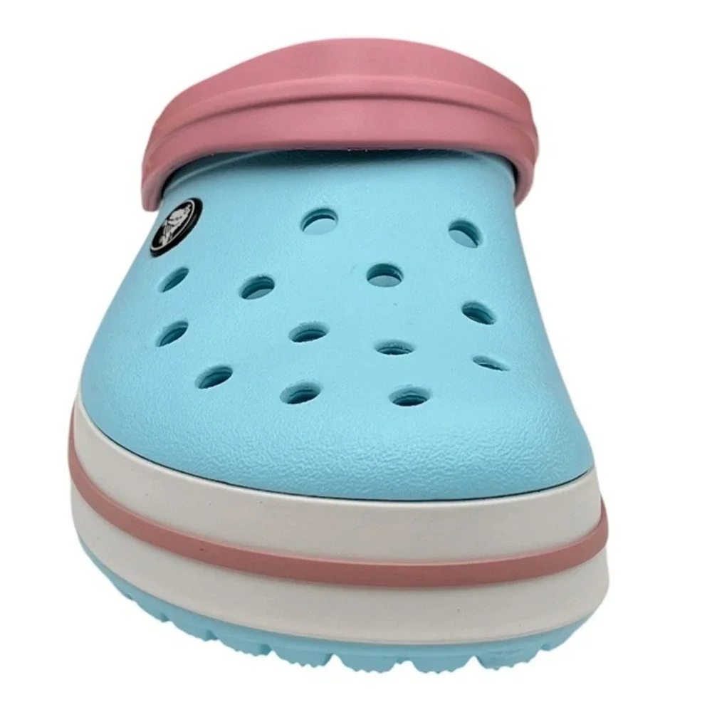 Crocs Bayaband Youth Big Girls Slip-on Clogs Size 5 (J5) Sky Blue Water Friendly
